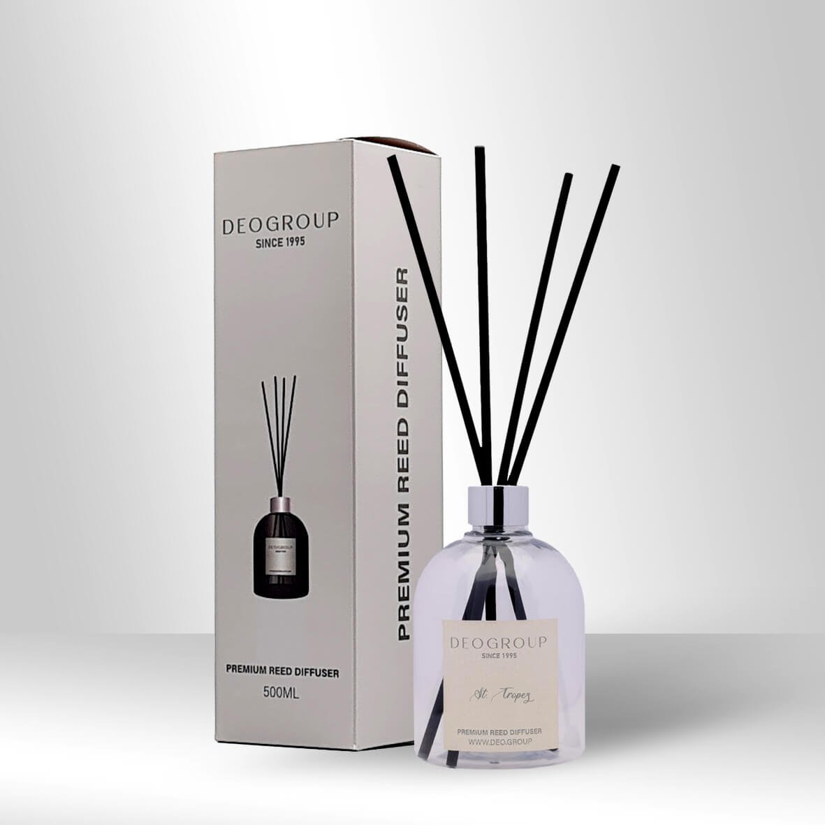 Deogroup Reed Diffusers White Bottle St Tropez معطر ريد بزجاجة بيضاء - برائحة سانت تروبيه - الصورة 1